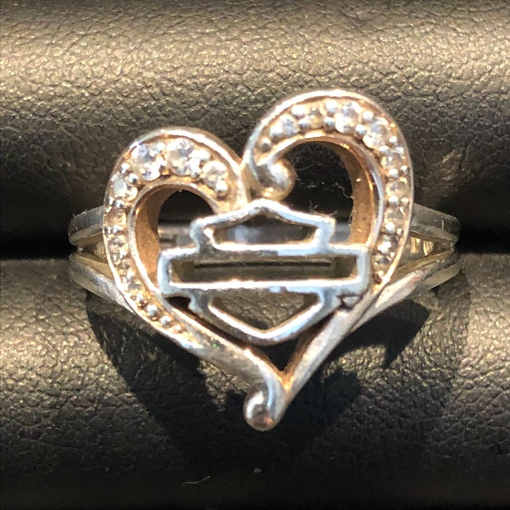 HARLEY DAVIDSON LADIES HEART SHAPED RING